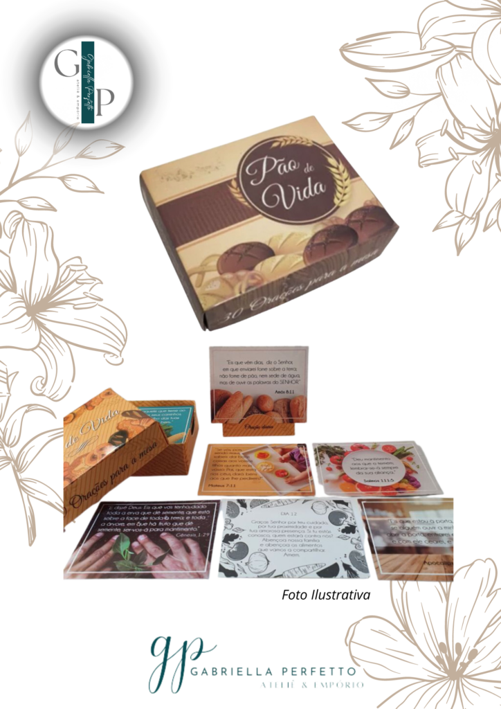 Caixinha 30 Versículos para a mesa | Pão de Vida