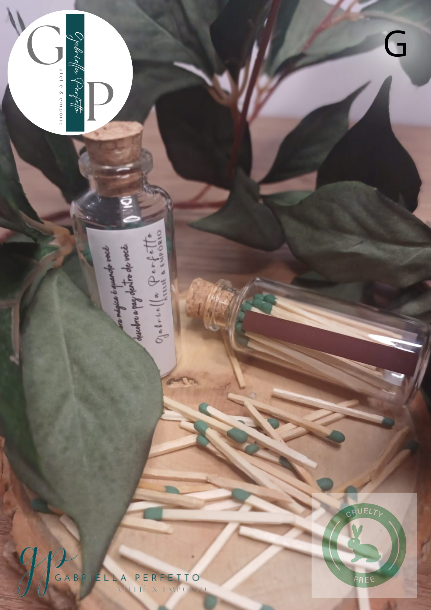 Potinho de Vidro com Fósforo Ecológico | Longo G - Imagem 4