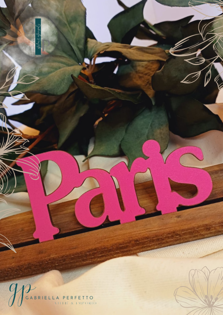 Enfeite De Mesa Decorativa Palavra | Paris