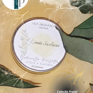 Mini Vela Aromática Vegana | Latinha Limão Siciliano - 20 gramas