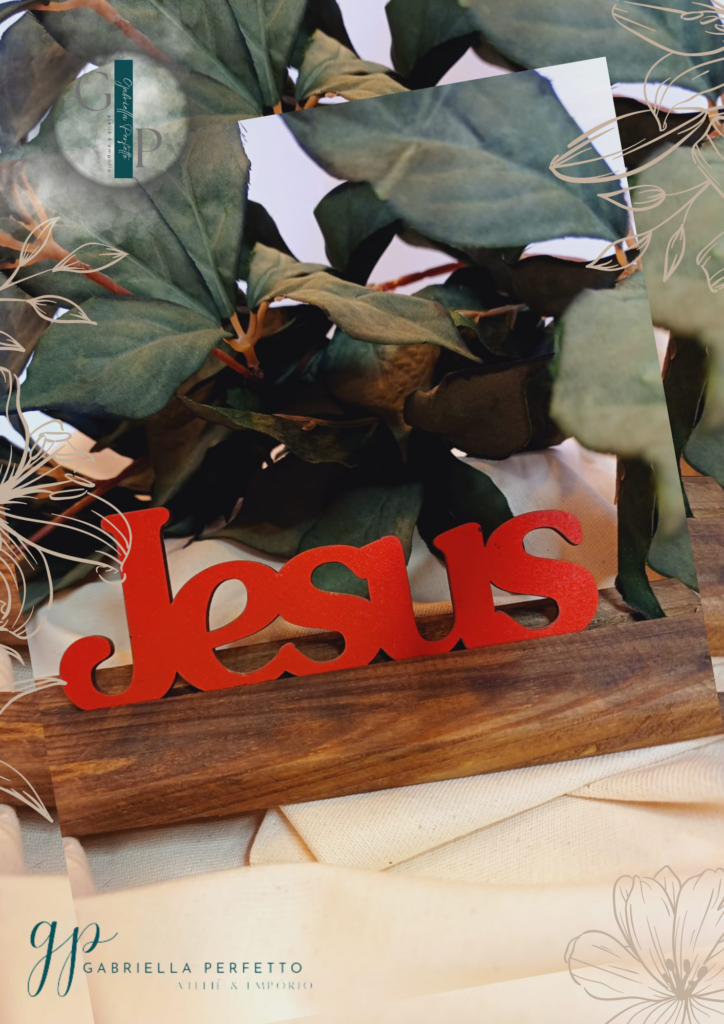 Enfeite De Mesa Decorativa Palavra | Jesus