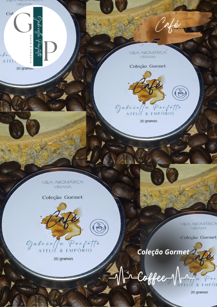 Mini Vela Aromática Vegana | Latinha Café – 20 gramas