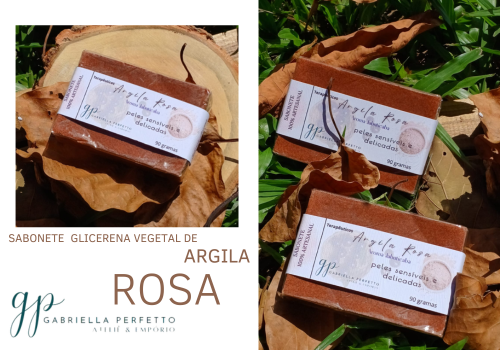Sabonete Glicerinado | Argila Rosa - Aroma Jabuticaba - 90 gr - Imagem 2