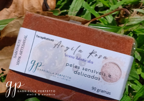 Sabonete Glicerinado | Argila Rosa - Aroma Jabuticaba - 90 gr - Imagem 3