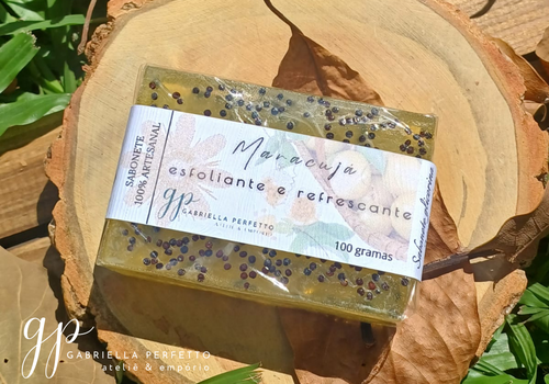 Sabonete Glicerinado | Maracujá com semente de Colza - 100 gr - Imagem 3