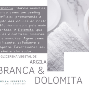 Sabonete Glicerinado | Argila Branca & Dolomita - Aroma Gengibre - 90 gr